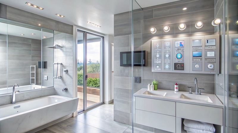 Santa Clarita Bathroom Remodels Frameless Glass for Hard-Water Climates